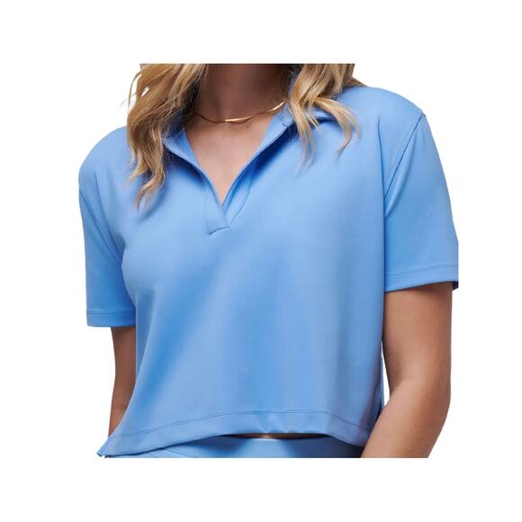 TravisMathew Women's Deco District Polo - Cornflower Blue (New) - Picture 1 of 5